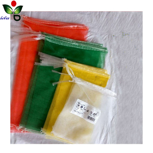 جودة عالية حجم صغير الوردي HDPE أحادية الشعيرة رسم شبكة كيس للخضروات التعبئة والتغليف والطباعة المنتج - Product Image 6