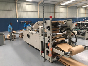 LMD-600B + YT-4800 de alta velocidad bolsa de papel de Kraft marrón haciendo precio de la máquina con impresión flexográfica con ventana - Product Image 3