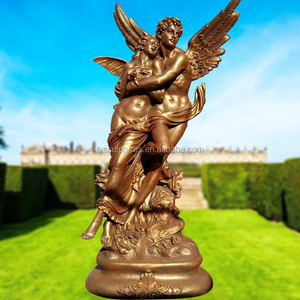 Scultura in Fibra di Vetro per Decorazione Giardino, Statue di <span class=keywords><strong>Angeli</strong></span> a Grandezza Naturale in Resina - Product Image 4