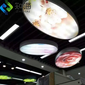 ZHIHAI benutzer definierte schöne Natur Berg Wand beleuchtung UV-Druck PVC-Film Leinwand bedeckt dimmbare Kunst LED-Licht