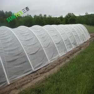 Cubierta de casa verde pantalla a prueba de insectos 150 micras transparente resistente a UV láminas de polietileno 8*50M