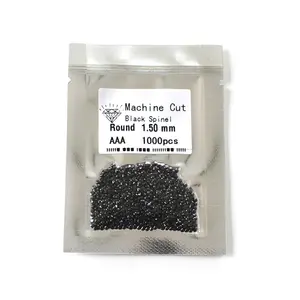 top quality machine cut 1.50mm black spinel