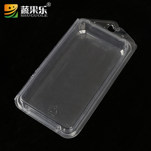 Hộp đựng thảo mộc nhựa hình chữ nhật, cấp thực phẩm, chất liệu PET trong suốt, kiểu vỏ sò, có móc treo - Product Image 2