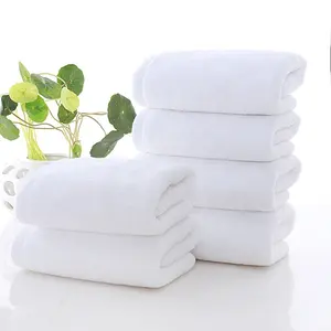 Cheap Wholesale Bath Room Hotel 100% Cotton White Towel