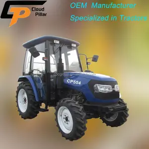 Weifang เครื่องจักรเสาเมฆ55hp 4wd Cp554รถแทรกเตอร์ Ouqi