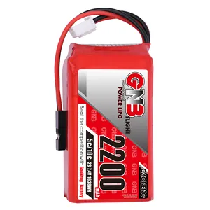 Batterie LiPo GNB GAONENG 2S 2200mAh <span class=keywords><strong>7.4V</strong></span> 5C 10C pour émetteur-récepteur JR FUTABA - Product Image 1