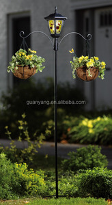 5 Ft. Solarbetriebene Laterne Kombiniert Licht Pflanzenhalter Garten Stake - Product Image 2