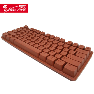 Sûr Et Comestibles FDA Certification Clavier de <span class=keywords><strong>Chocolat</strong></span> En Silicone Bac À Glaçons Mini Pop Moule - Product Image 3