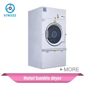 Secador industrial de 25kg con calor de vapor para uso en hotel, máquina de secado de lavandería