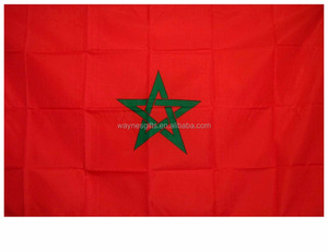 Drapeau du <span class=keywords><strong>Maroc</strong></span> en polyester 60*90cm, stock bon marché - Product Image 4