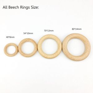40mm Hêtre <span class=keywords><strong>Anneau</strong></span> Bébé Nouveau-Né Accessoires <span class=keywords><strong>De</strong></span> <span class=keywords><strong>Dentition</strong></span> En Bois Porte-Bague - Product Image 6