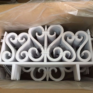 White PP Heat Treated Durable Eco-friendly Waterproof Outdoor Scroll <strong>Border</strong> <strong>Fencing</strong> - Product Image 1