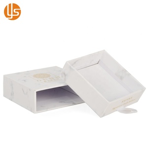Logo personalizzato di stampa di piccolo Bianco Dei Monili di imballaggio di Carta di Piccolo Bambino Della Ragazza Del regalo scatole scatola di marmo bianco - Product Image 5