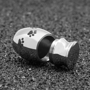 Marlary Stainless Steel Waterproof Unique Animal Paw Print <strong>Ashes</strong> Memory <strong>Pet</strong> <strong>Urn</strong> - Product Image 3
