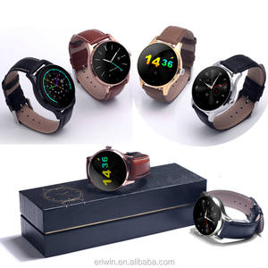 2016 À <span class=keywords><strong>La</strong></span> Mode Forme Ronde Soins de Santé Bluetooth Montre <span class=keywords><strong>Smart</strong></span> <span class=keywords><strong>Watch</strong></span> avec Moniteur de Fréquence Cardiaque - Product Image 1