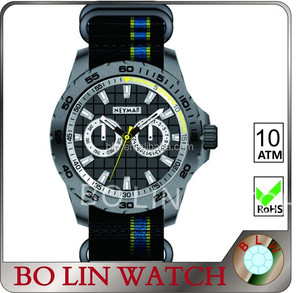 Automatic watch men's stainless steel waterproof watch with rubby bands customized company logo - Product Image 3