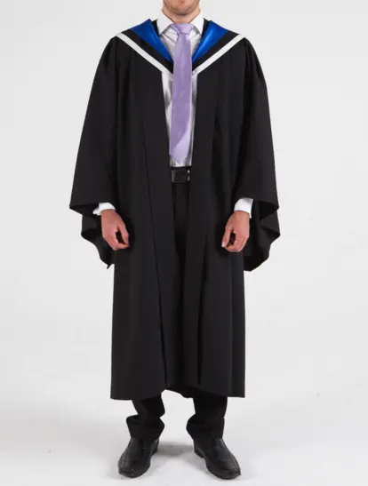 カスタムカラーの学生の卒業ガウンの制服