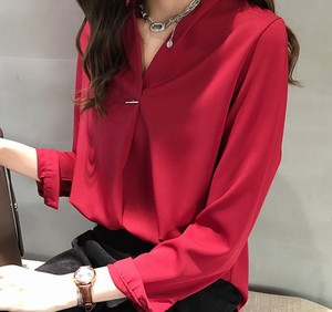 Camicetta da <span class=keywords><strong>donna</strong></span> in Chiffon camicia a maniche lunghe alla moda top da <span class=keywords><strong>donna</strong></span> e camicette da <span class=keywords><strong>donna</strong></span> <span class=keywords><strong>taglie</strong></span> <span class=keywords><strong>forti</strong></span> M- 4XL top da <span class=keywords><strong>donna</strong></span> - Product Image 2