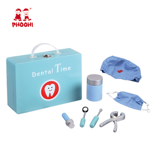 Enfants jouer jeu En Bois jouet médecin kit Dentaire temps Pretend docteur kit Dentiste <span class=keywords><strong>portique</strong></span> - Product Image 1