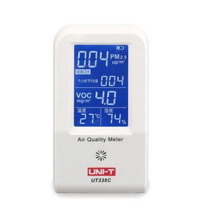 <span class=keywords><strong>UT338C</strong></span> Máy Phát Hiện Formaldehyde 7 Trong 1 VOC PM2.5 Máy Kiểm Tra Chất Lượng Không Khí Máy Đo Độ Ẩm Bụi Khói Nhiệt Độ Độ Ẩm - Product Image 1