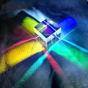 Kingopt instrutor de prismo dicromático ou divisor x cubo, cruzação rgb