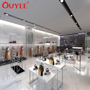 Kệ Trưng Bày Túi Xách Bằng Gỗ Cho Cửa Hàng Giày Hiện Đại Kệ Trưng Bày Túi Xách Thiết Kế Nội Thất Cửa Hàng - Product Image 2