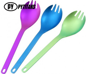 Ngoài Trời Cắm Trại Spork Titanium Spoon Sản Xuất Tại Trung Quốc - Product Image 2