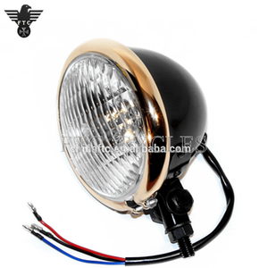 Faro de motocicleta de 4,5 "con luz azul para luces largas para Harley, Chopper,Bobber - Product Image 2