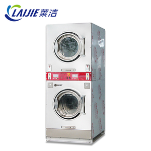 ร้อนขายหยอดเหรียญซ้อนเครื่องซักผ้าและเครื่องเป่าที่มีใบรับรอง CE - Product Image 1