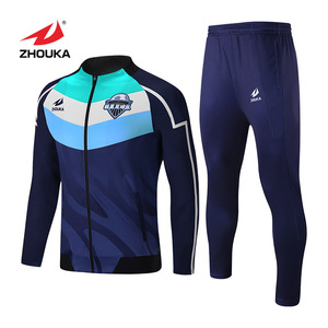 Vêtements de sport bleus de haute qualité pour hommes, derniers vêtements de course à pied thaïlandais pour hommes adultes - Product Image 1