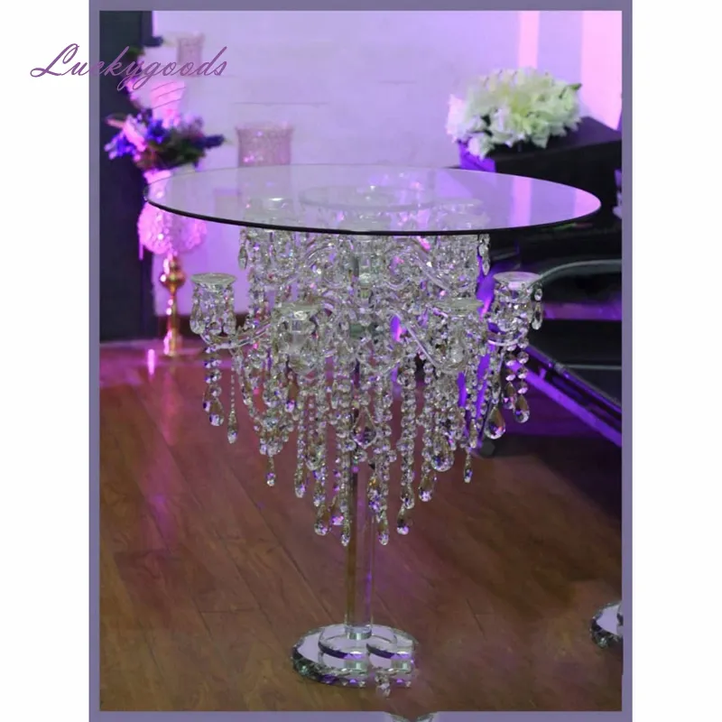 LG20190606-3 luxe ronde bruiloft kristalglas tafel groothandel