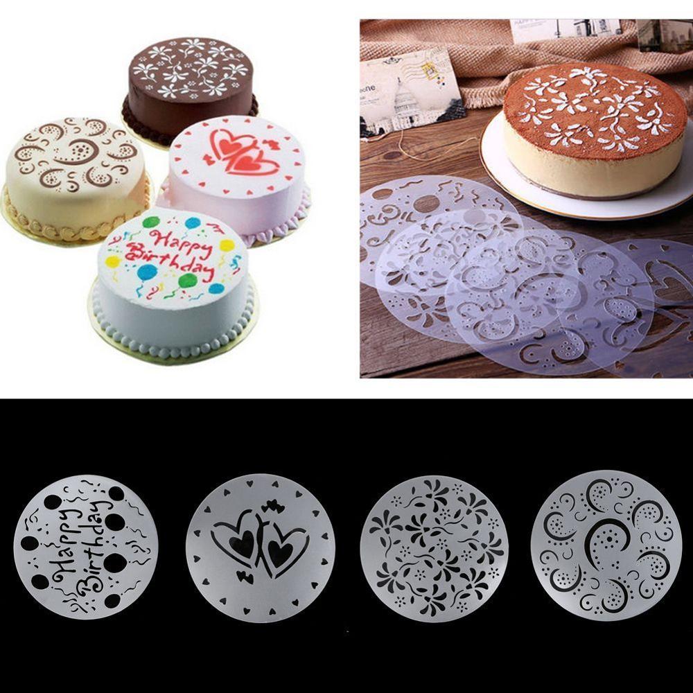 Spiral Decoration Template -Cake Biscuit Stencil Bakery Tool, image size:1000x1000