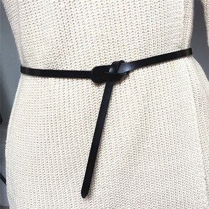 Personnalisé <span class=keywords><strong>Sans</strong></span> Boucle Noeud papillon Marron Femme <span class=keywords><strong>Ceintures</strong></span> Maigres pour Vêtement - Product Image 3