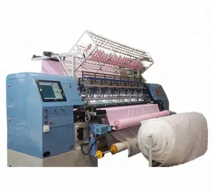 Affordable computerized quilting machine for blanket making with edge cutting device