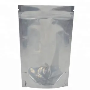 For Dispensary And Pills Packing Smell Proof Moisture Proof OEM Customized Clear Front Zipper Bag