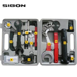 SIBON B0810105 multi uso hecho en China 18pcs universal bicicleta herramienta kit con <span class=keywords><strong>BMC</strong></span> caja - Product Image 2