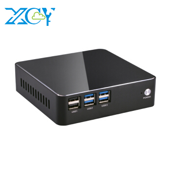 XCY Мини ПК безвентиляторный intel core i5 5200u X86 itx материнская плата Мини проектор компьютер