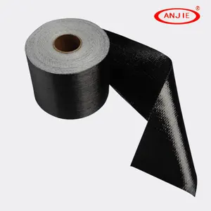 Unidirectional 12K carbon fiber fabric UD carbon fiber cloth roll for construction repair