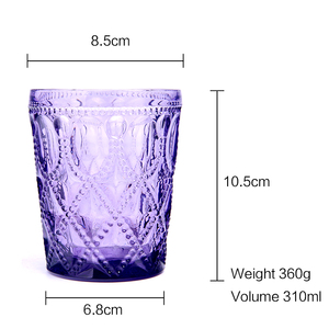 RJ4001 12 verres once disposent d'un rétro-inspiré, sur les rochers. Décor à <span class=keywords><strong>la</strong></span> maison Fait o - Product Image 1