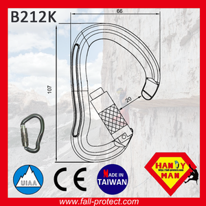 Heavy Duty Safe New Outdoor B Shaped 23KN Mosquetón de aluminio para escalada en roca - Product Image 3