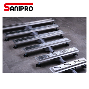 SANIPRO 304 scarico a pavimento lineare per bagno laterale in acciaio inossidabile scarico doccia con <span class=keywords><strong>sifone</strong></span> in plastica con rotazione di 360 gradi - Product Image 6