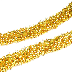 Jintai Factory Price Personalised Custom Outdoor Indoor Christmas Event Decorations PET Material <strong>Tinsel</strong> Garland