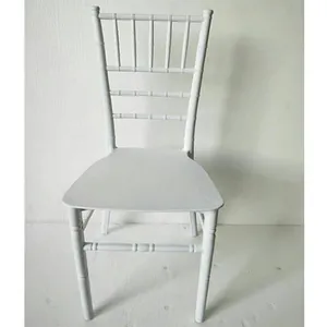Белое пластиковое кресло Тиффани/Chaivari для отеля, стул для свадебного торжества с 4 барами
