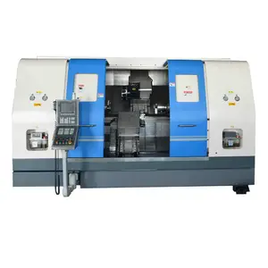 5 axis CNC450B cnc turning center with double spindle live tools