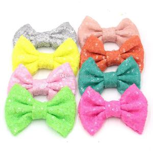 4 Inch/3 Inch DIY <strong>Sequin</strong> <strong>Headbands</strong> for Kids 38 Colors Wedding Accessories Hair Bows without Clip for Baby Girls for Weddings - Product Image 6
