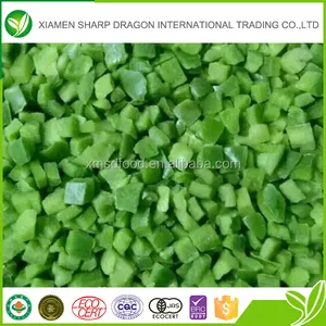 Вкусные замороженных, сыпучих нарезанный зеленый перец овощной сделано в Китае