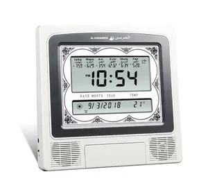 Azan Đồng Hồ 20 Cái/lốc Tự Động Treo Tường Azan Đồng Hồ Cầu Nguyện Fajr Báo Động. 1150 Thành Phố. Hồi Giáo Quran Hồi Giáo HA-4012