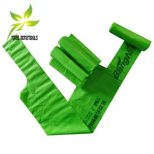 Torise 100% pbat PLA phân hủy sinh học nhà compostable bin lót wheely bin lót từ chối bao tải túi rác nhựa sinh học