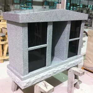 Cemetery Usage Gray Granite 4 Niches Columbarium Niche