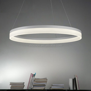 Pendentif rond moderne en métal et acrylique avec anneau LED pour salle à manger îlot <span class=keywords><strong>de</strong></span> cuisine - Product Image 2